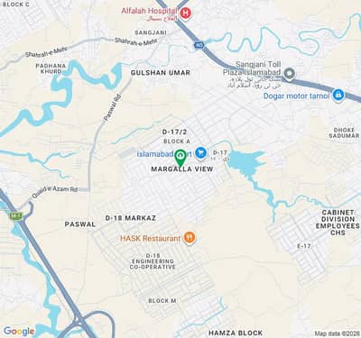 7 Marla Residential Plot Available. For Sale In Margalla View Housing Society. MVCHS D-17 Extension Islamabad.