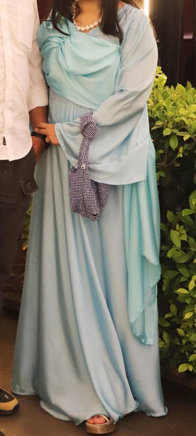 sky blue maxi