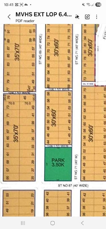 1800 Sq Ft ( 30*60 ) Sun Face Plot + Level Plot + in Street 71.