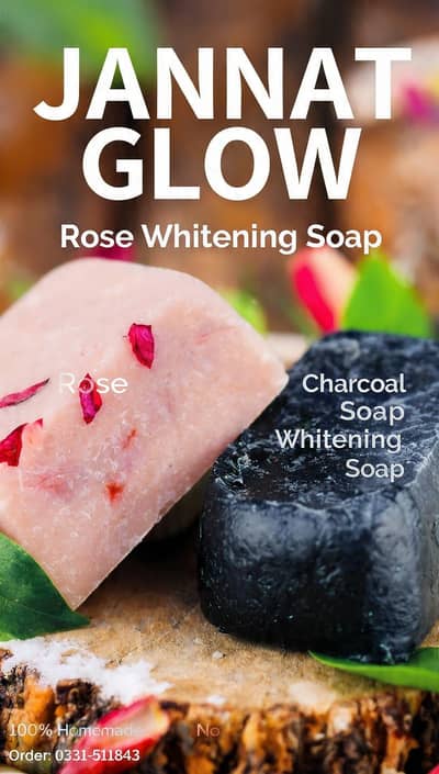 Homemade whitening soap