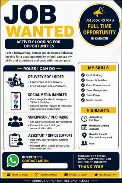 I need a job