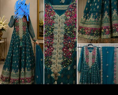greenish-blue maxi