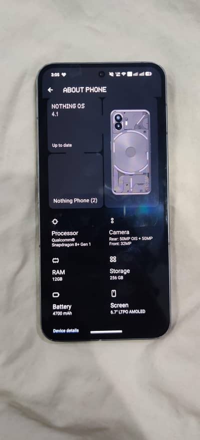 Nothing Phone 2 12gb/256gb PTA Approved Dual sim