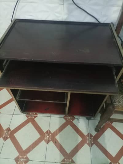 Wooden Computer table trolley