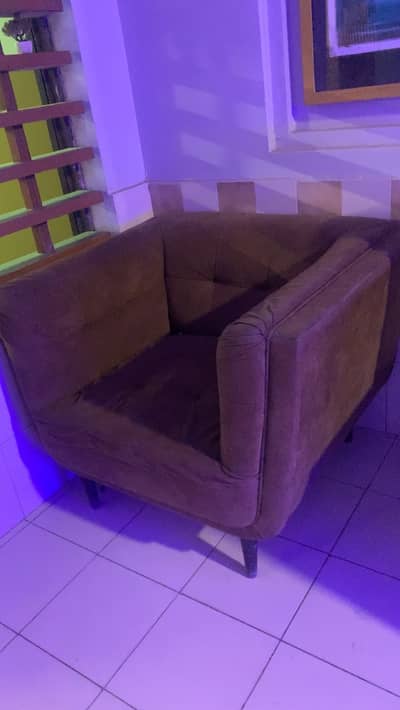 5 seater brown sofa