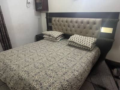 Used King-Size Bed with One Side Table