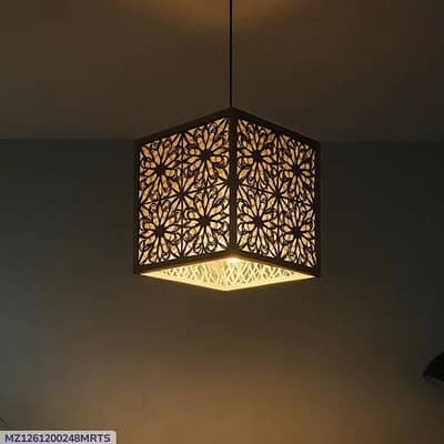  Modern Black MDF Ceiling Lamp – Golden Light 