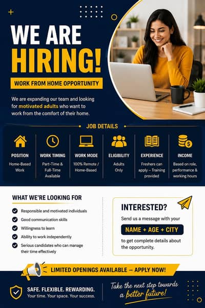 WE ARE HIRING FEMALE OR MALE STAFF FOR PART TIME WORK OR OFFICE WORK