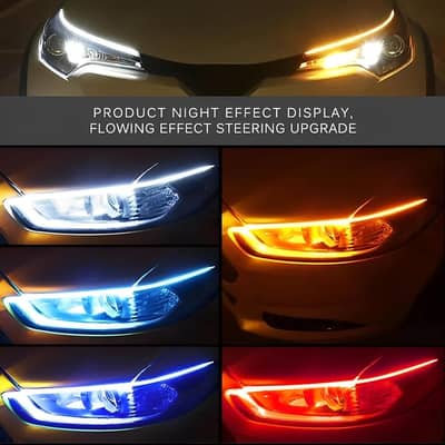 LED Strip Lights for Cars IP67 Waterproof Blue DRL