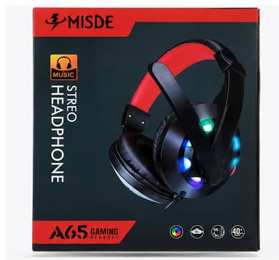 RGB Wired Gaming Headset with HD Stereo Sound & Noise Cancelling Mic