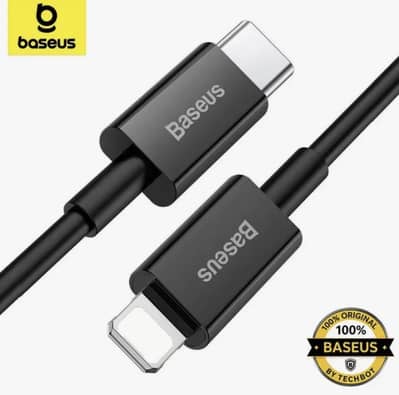 Baseus 20W Type C to Lightning Cable | PD Fast Charge TPE Cable  1M/2M