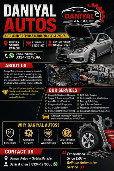 Daniyal autos home service available