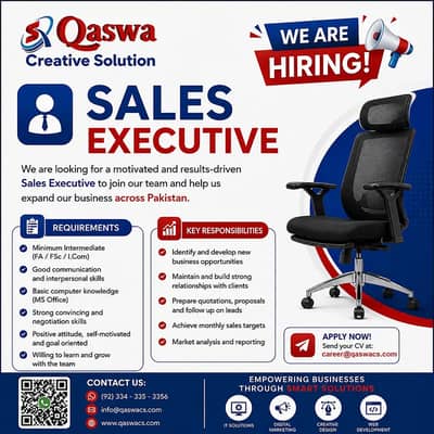 Female Sales Executive, Assistant | Only Female Require