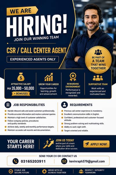  WE’RE HIRING — JOIN RINGWAVE BPO! 