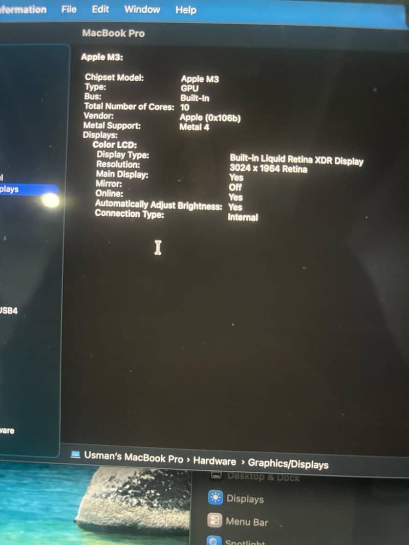 MacBook pro M3 16/512 BH 95 4
