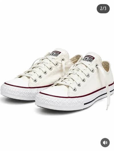 White Converse all star