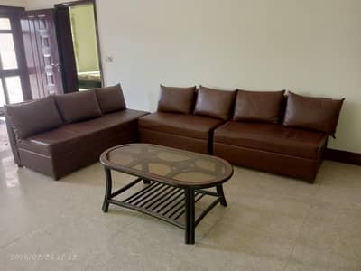 Sofa set of 8 seats ( 3+2+2+1 seats) for sale.