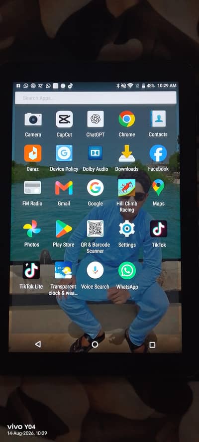 ZTE tab k92 ha 4g LTE android 7.5 no scratch like new
