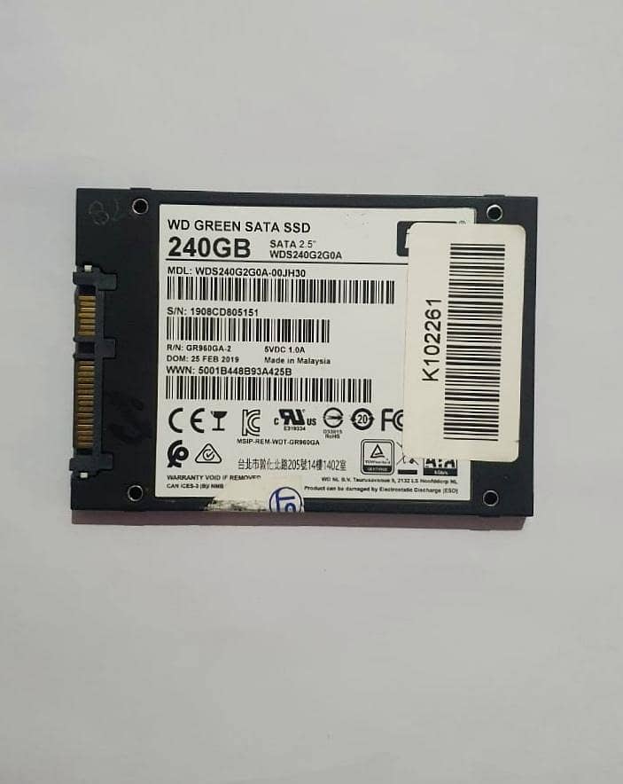 240GB Western Digital Solid State Drive - SSD 1