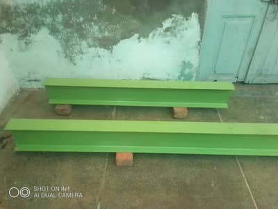 two garders iron steel/ loha , 11 feet, 5 feet, 5 mm  guage .