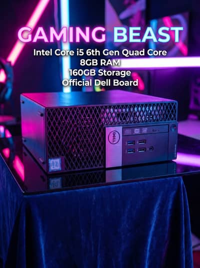 DELL CORE I5 6TH GENERATION QUAD CORE GAMING PC 8GB RAM