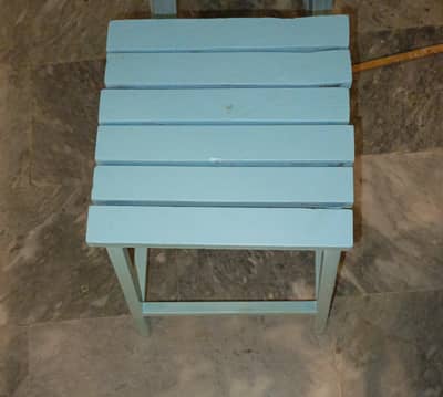 Wooden and iron frame stools