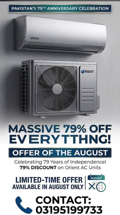 79% OFF Independence Special! | Limited-Time Orient AC Sale