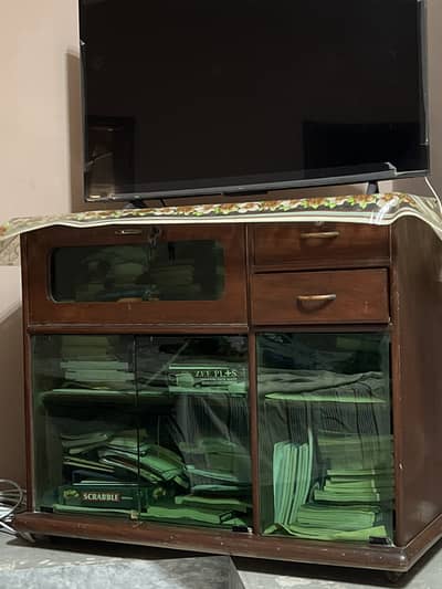 Wooden Tv trolley