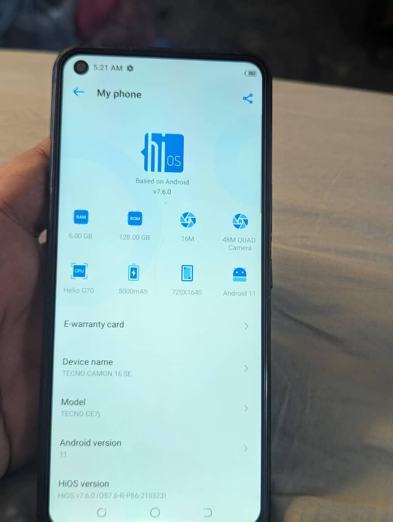 Tecno CAMON 16 SE 6