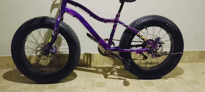Purple Gear Fat Bike 20" Wide Tires - Disc Brakes - Karachi`