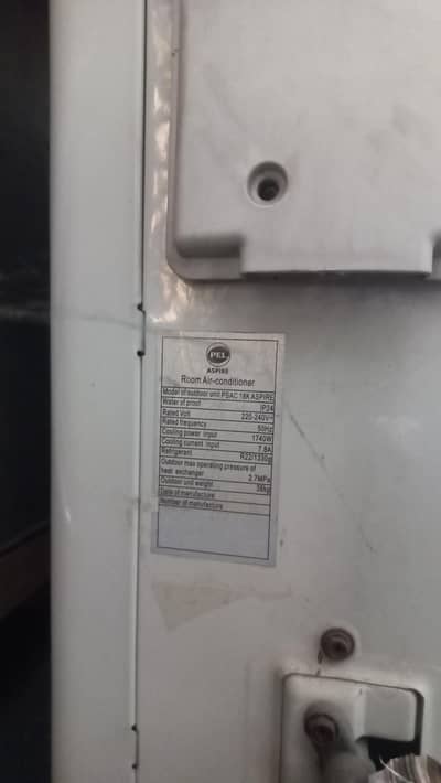 PEL 1.5 Ton Window/Split AC (Aspire 18K) Urgent Sale