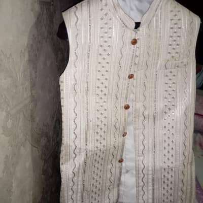 wase coat with full suit cream colour