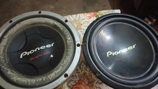 Pioneer woofers pair for sale genuine 307D2 & 310S4 genuine woofers
