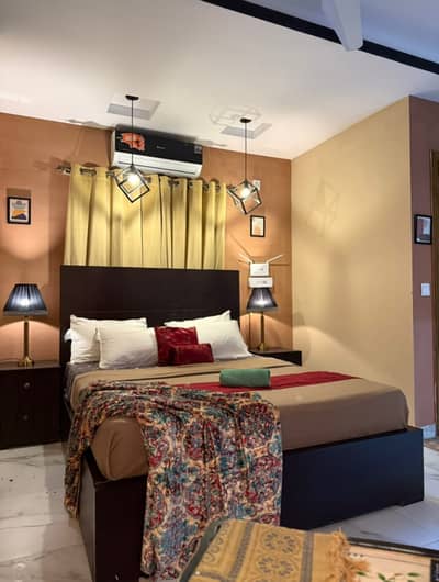 1BED FURNISH APARTMENT AVAILABLE DAILY BASIS FOR RENT IN ISLAMABAD E11 2