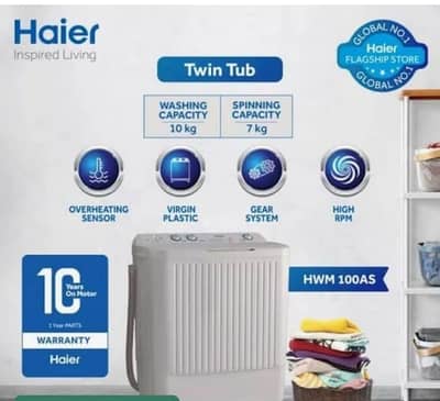 Brand new washing machine Haier HWM 100-AS