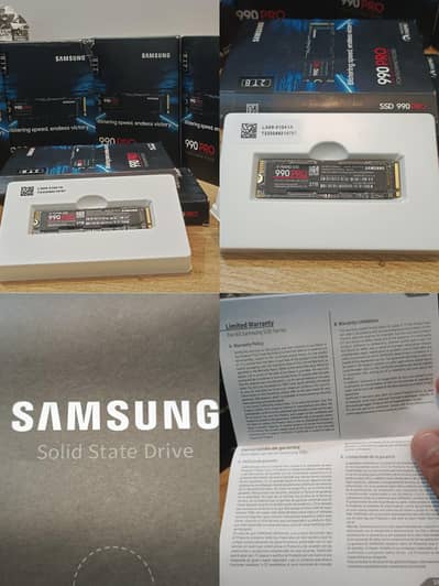 Brand New Samsung SSD 990 Pro 2TB PCIe 4.0 NVMe