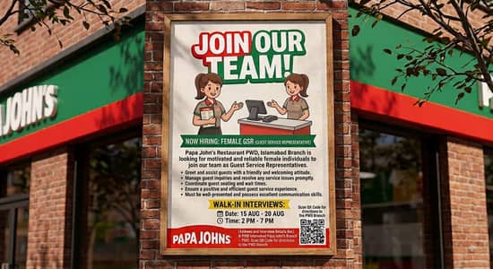 waiter +gro papa John's pizza