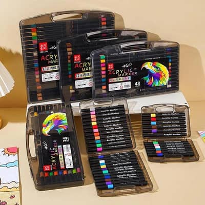 24 Colour Vinyl Movie Box For Kids With Plastic Box
