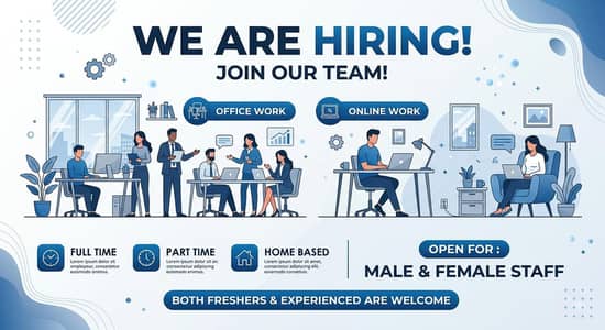 Apply now for Online and Office work. full-time, part-time.