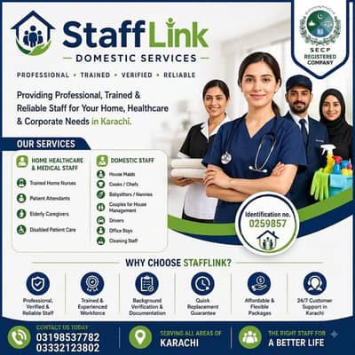 We Provide All Domestic Staff House Maids Babysitter Cook Patient care