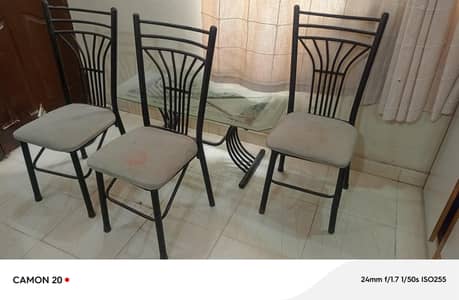 3 chairs with Table