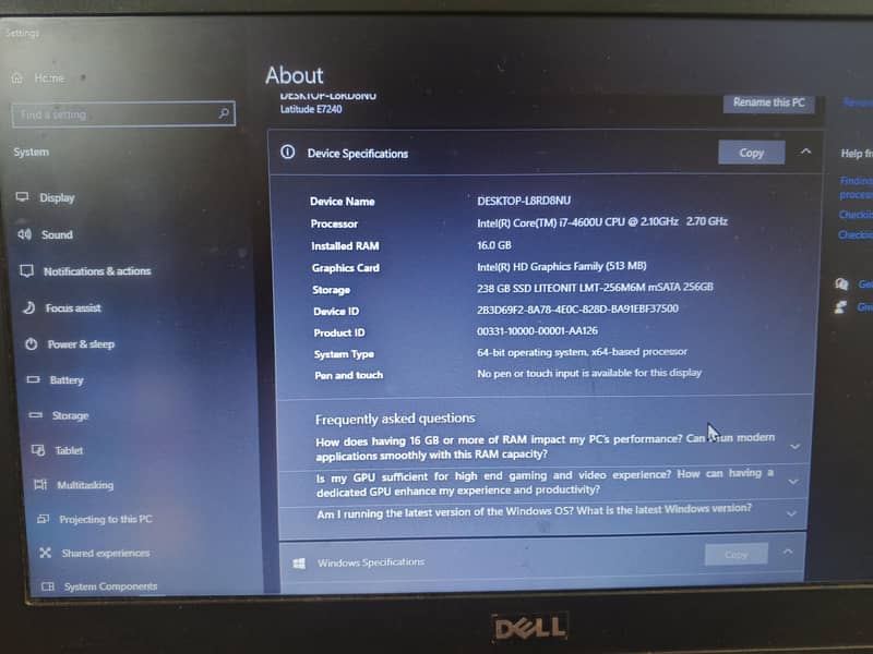 Dell Latitude e7240 2