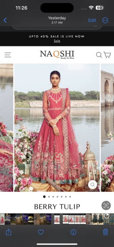 Naqshi Original Dress – Beautiful Party Wear | Excellent Condition