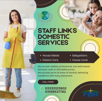 Maid /Cook/ Baby Care / Patient Care / Nurse / Kitchen Helper/ Driver