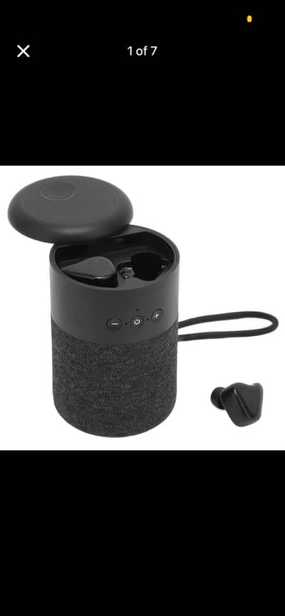 2-in-1 Bluetooth Speaker and Earphones.