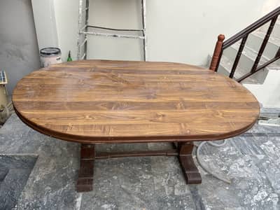 Dining table with 6 chairs king size