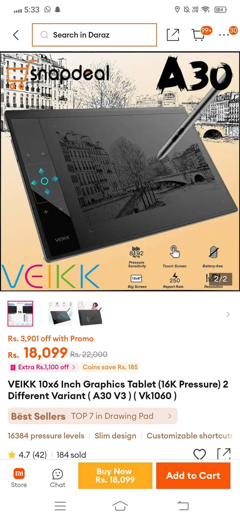 Veikk Wacom 4