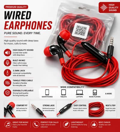 Premium Wired Earphones 