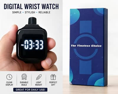 The Timeless Choice Digital Watch Black Aura Edition