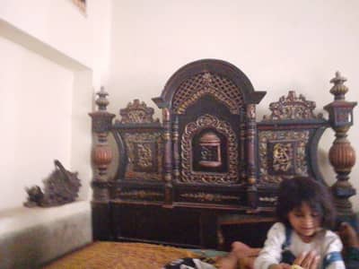 wood bed